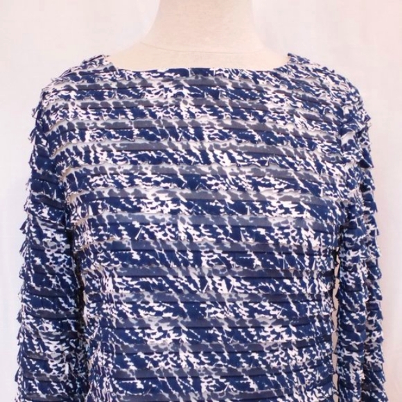 Coldwater Creek Horizontal Ruffles Top- Sz. S (6/8) - Picture 2 of 5